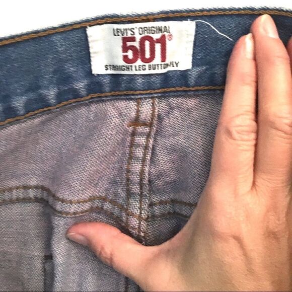 Vintage Levi’s 501 button fly straight jeans 42 - Picture 9 of 9